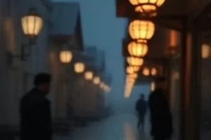《猫眼回廊》门镜视角下走廊尽头的模糊身影