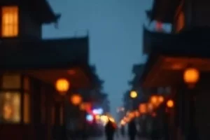 《雪线之上的密室》封山客栈外积雪覆盖的脚印